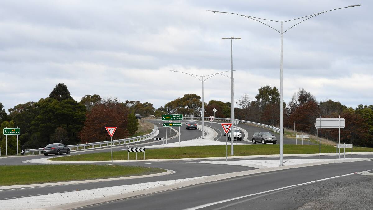 The roundabout at the Western Freeway interchange is among a host if improvements happening on the Midland Highway.