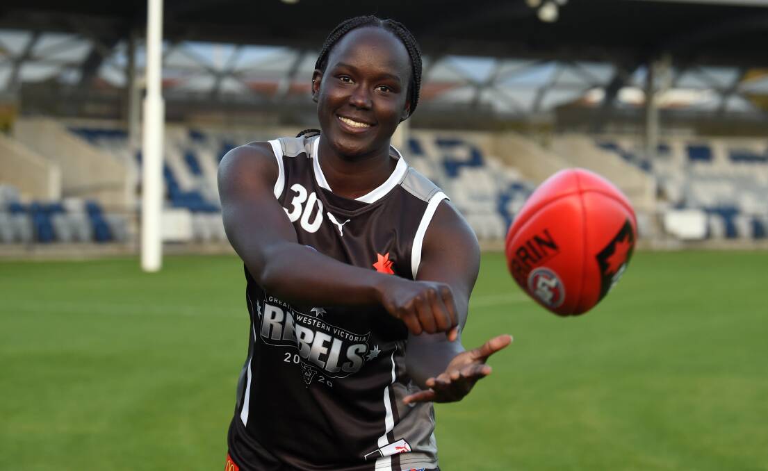 The young Rebels player has spoken with four AFLW clubs, including the one she supports, Collingwood in a hope of being drafted to the AFLW. Picture: Kate Healy