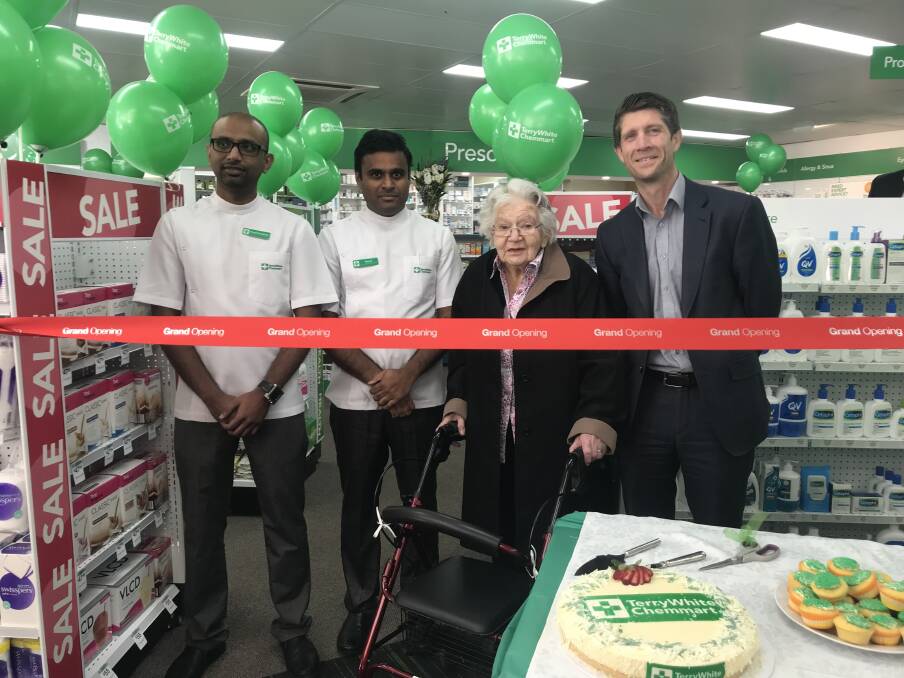 Shoppers took part in the opening of Terry White Chemmart on Thursday