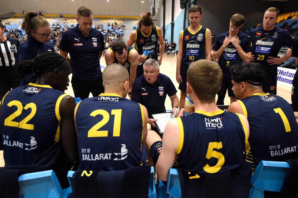 Even if they were able to return, there seems no chance the Ballarat Miners will return to the court this season. Picture: Adam Trafford