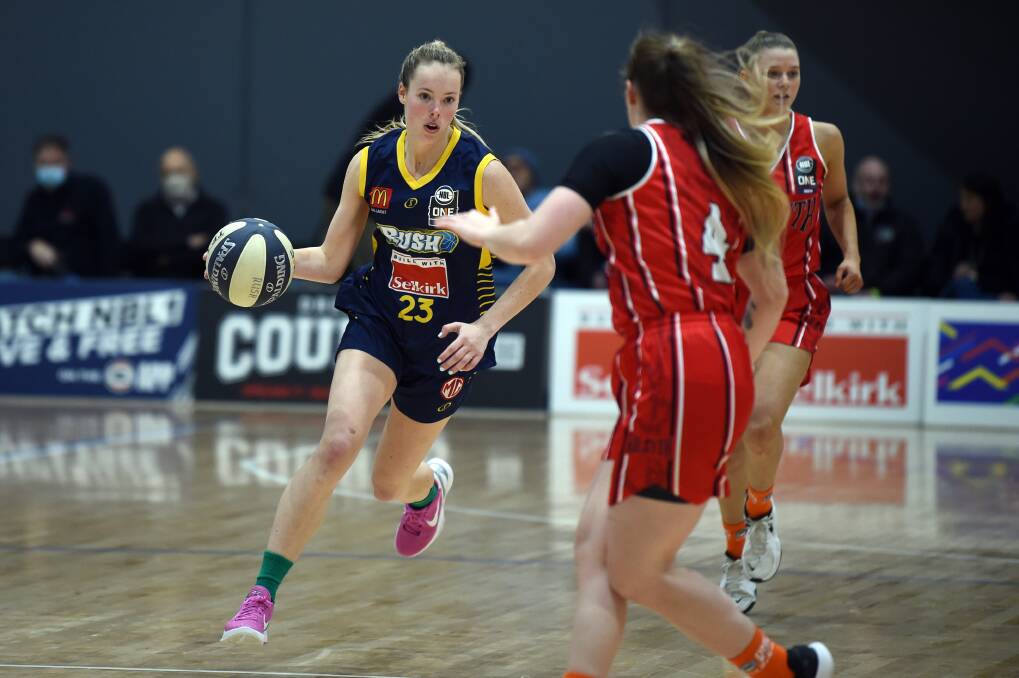 DEBUT: despite scoring only two points, Jasmine Simmons was arguably the Rush's best player on Saturday night. Picture: Kate Healy