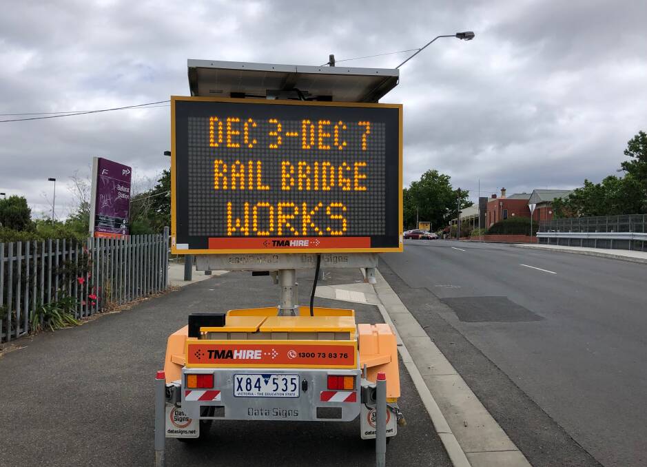 Delays are expected on the Armstrong Street Bridge this week as preparation works for the rail duplication begin. Picture: Greg Gliddon
