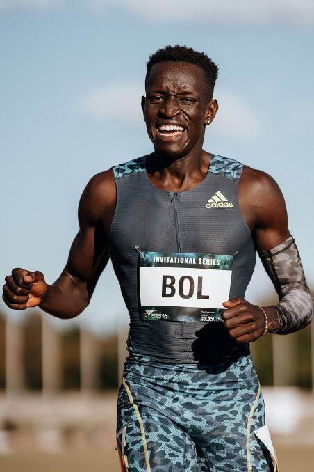 Three-time national 800m champion Peter Bol will headline the Stawell Gift final day, confirmed for the 1000m invitational. Picture courtesy stawellgift.com