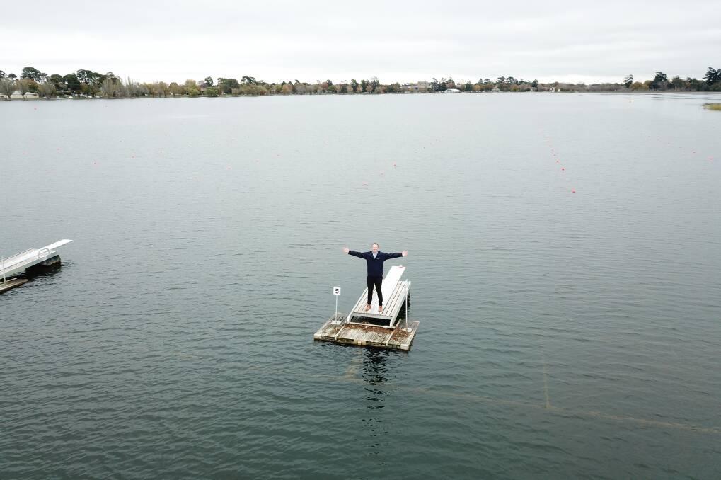 Ballarat mayor Daniel Moloney is ready to welcome the world to Lake Wendouree. Picture: City of Ballarat