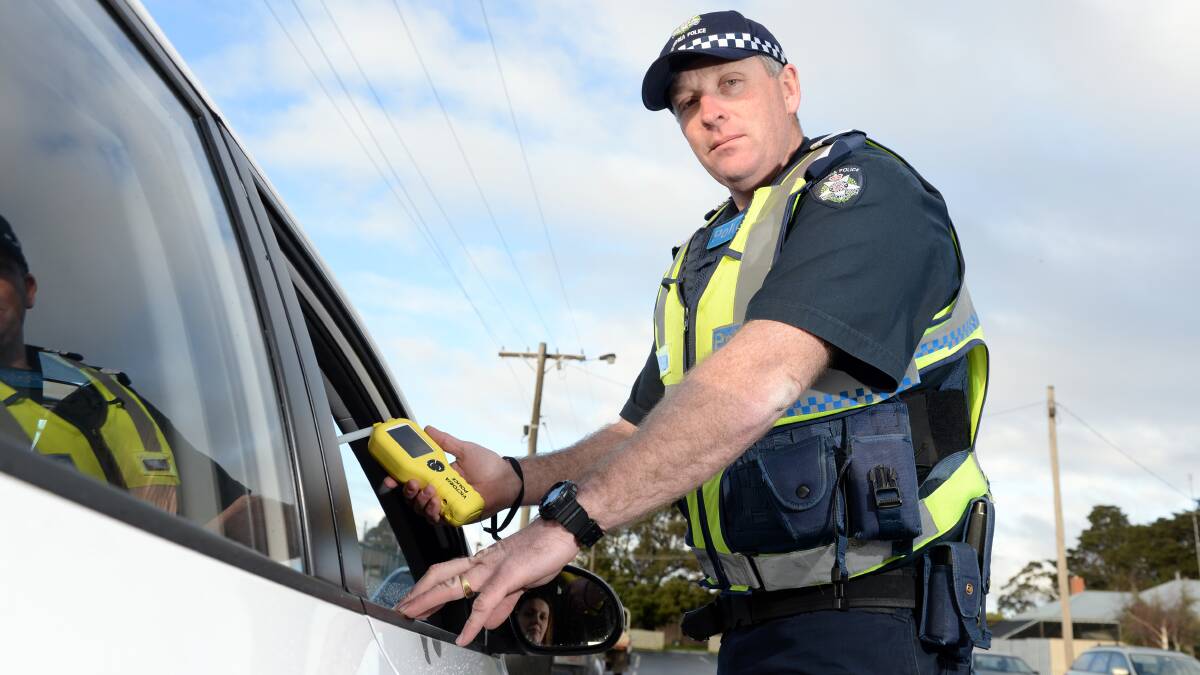 Senior Sergeant Ben Young wants people to take care of each other on the roads over Christmas. Picture: Kate Healy