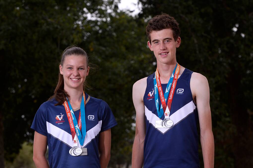 Race walkers Alanna Peart and Fraser Saunder continue to dominate their events, each winning gold. 