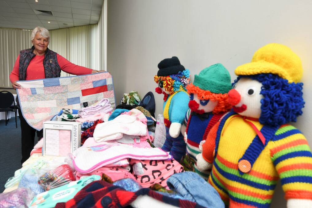 Allison Slee with some of the goods that are being donated to Eureka Mums. Picture: Lachlan Bence
