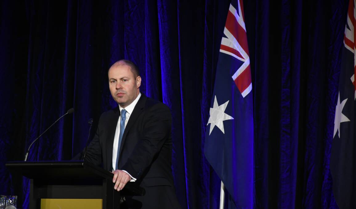 Treasurer Josh Frydenberg spoke in Ballarat on Saturday but offered no new pledges for the region