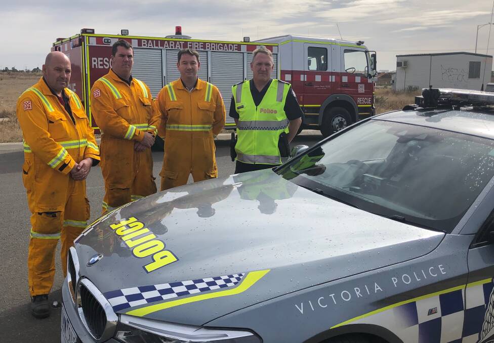 Police and fire brigades have joined forced over the long weekend in a bid to cut the road toll. Picture: Greg Gliddon