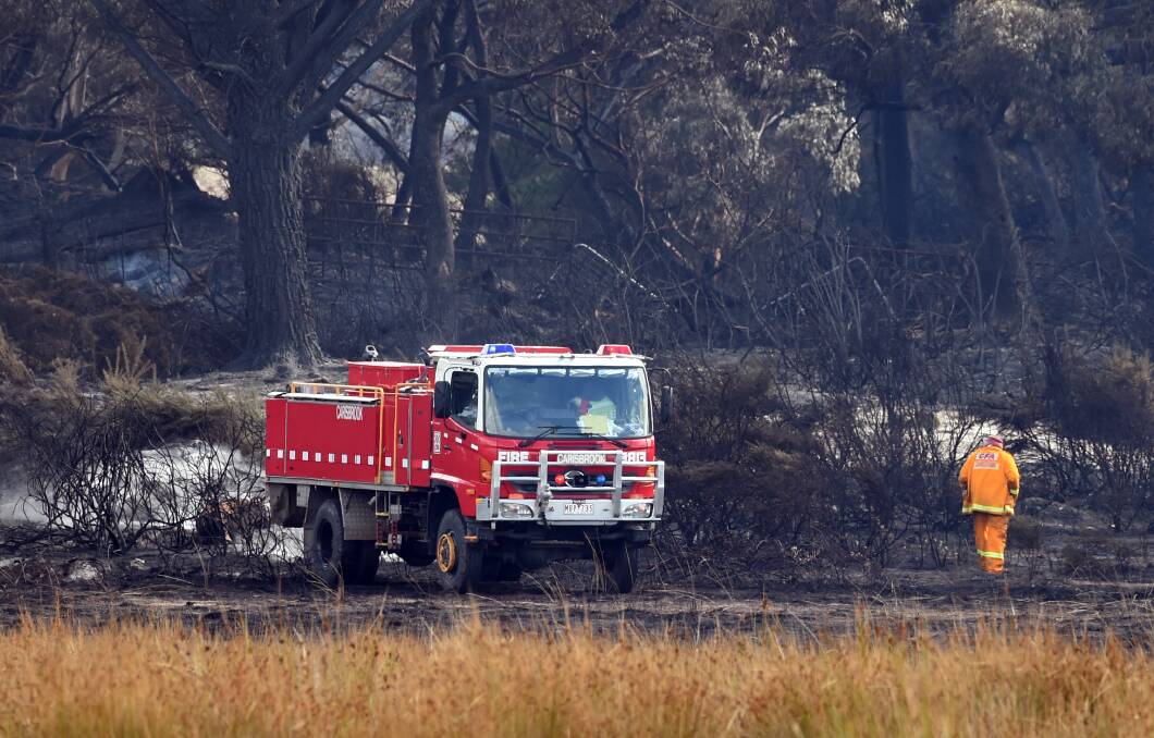 A large portion of land south of Bunkers Hill burned on March 29 this year. Picture: Kate Healy