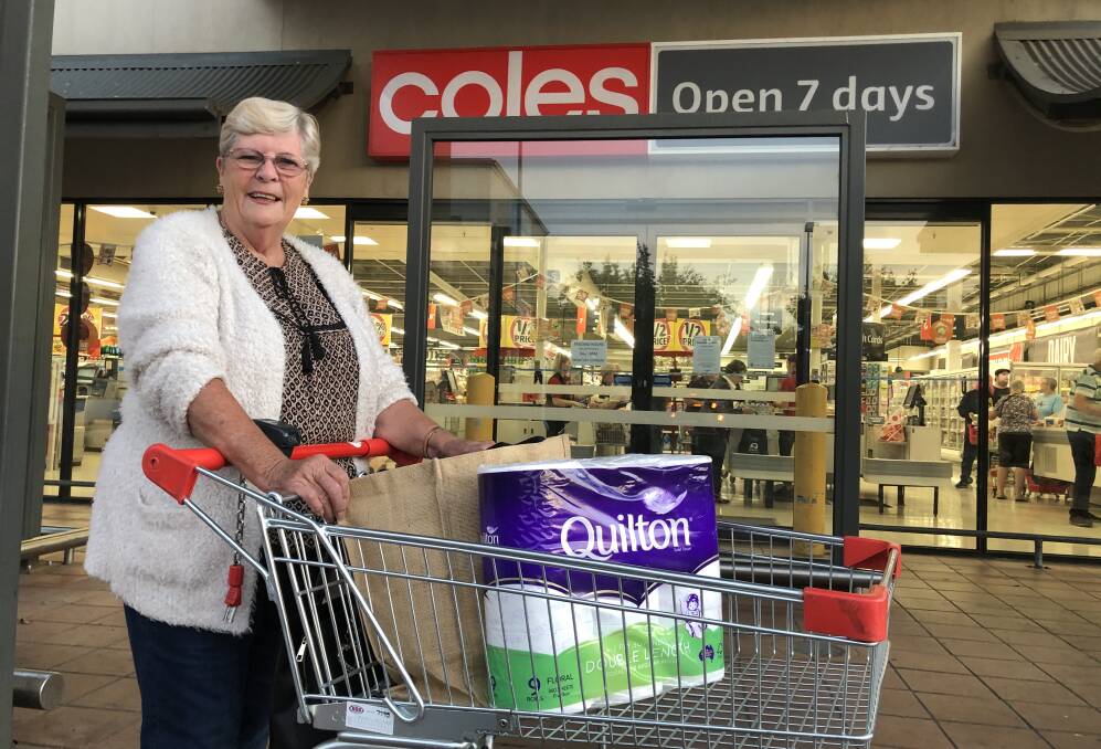 Sylvia Kermond took advantage of the early opening hours for pensioners, picking up her groceries. Picture: Greg Gliddon