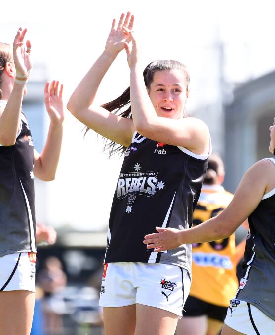 TOP FLIGHT: Ella Friend was one of the stars of the GWV Rebels program this year, she is touted a likely draft prospect in the AFLW draft. Picture: Adam trafford