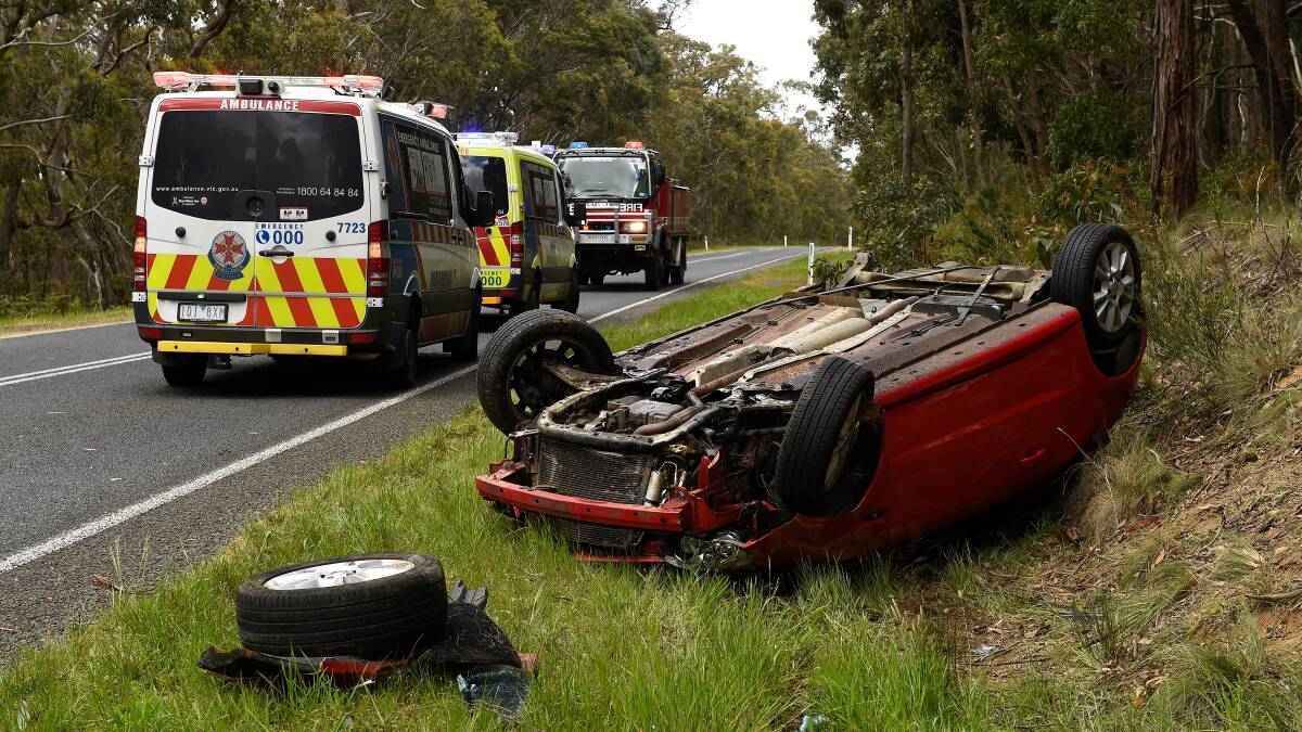 How a 61-year-old man basically walked away from this crash near Enfield is a miracle. Picture: Adam Trafford