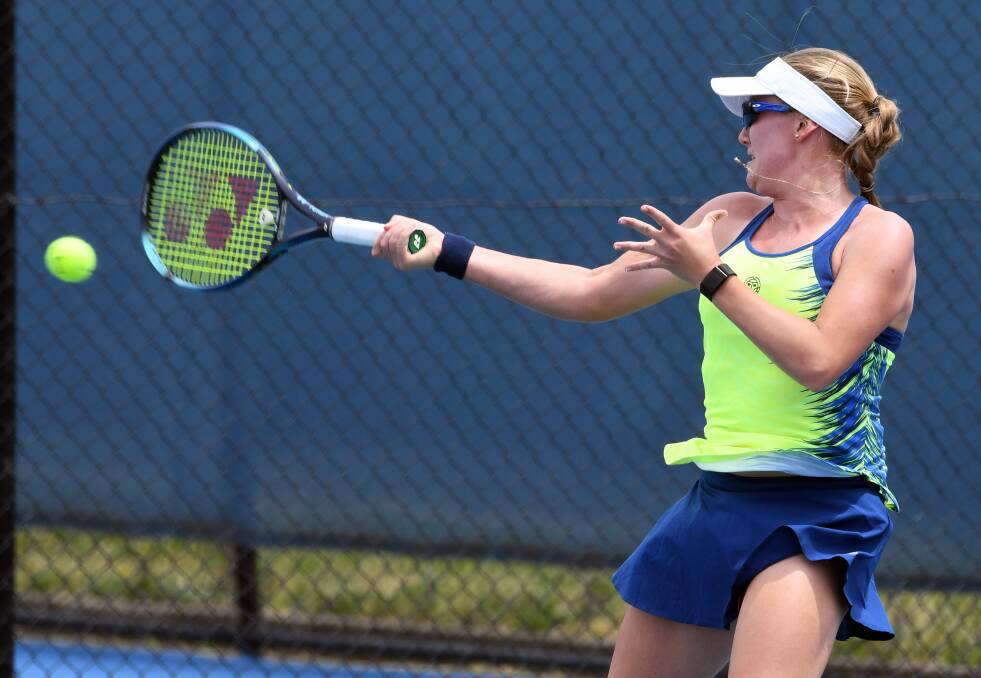 Zoe Hives has gone out in the second round of qualifying at the Australian Open. Picture by Lachlan Bence