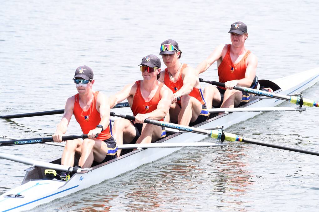 Who will come out of the pack as the number one challenger to the Ballarat Clarendon College girls coxed four team? Picture by Adam Trafford