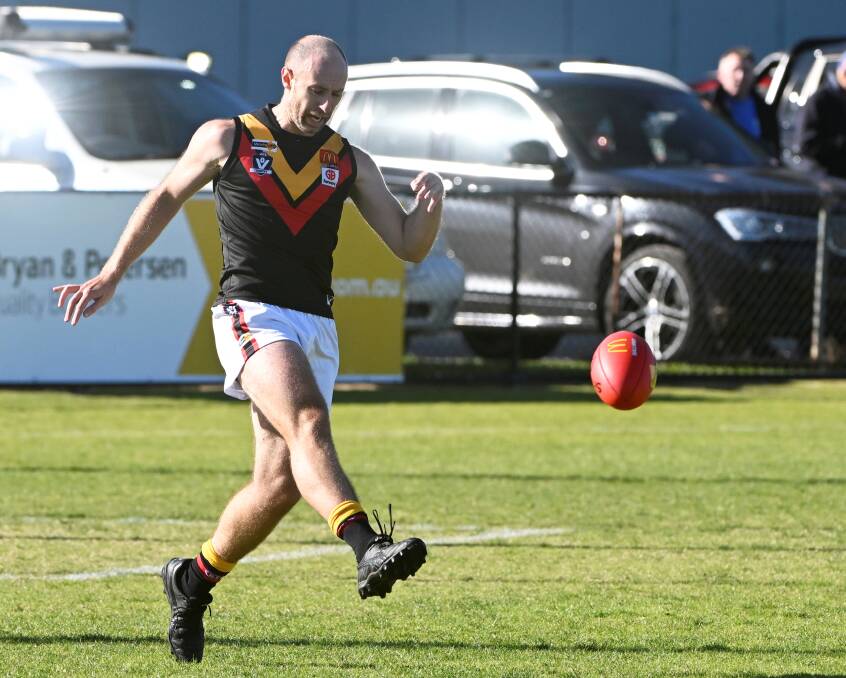 Simon Lafranchi of Bacchus Marsh against Lake Wendouree. Picture by Lachlan Bence