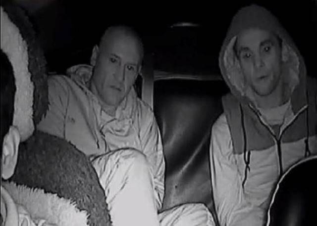 The two men wanted over an alleged taxi far evasion