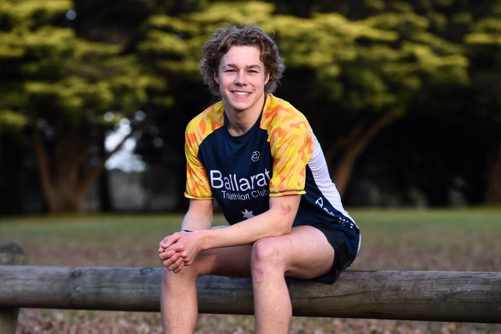 Oscar Wootton finished fifth in the Commonwealth Youth Games triathlon. Picture by Adam Trafford