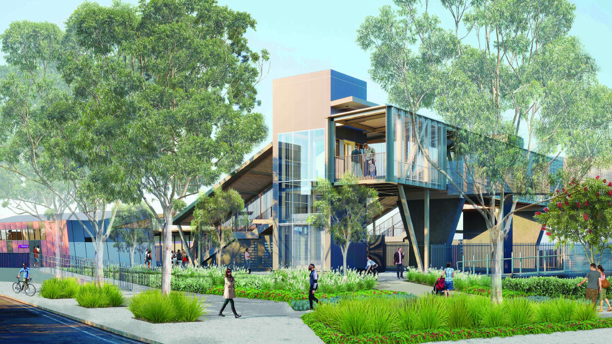 Landscaping will play a major part of the new station at Wendouree which will be unveiled today.