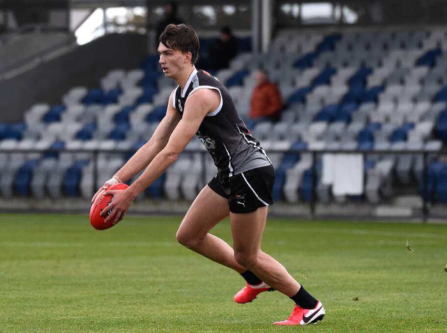 The athletic Josh Gibcus has been likened to Melbourne defender Jake Lever. Picture: Adam Trafford