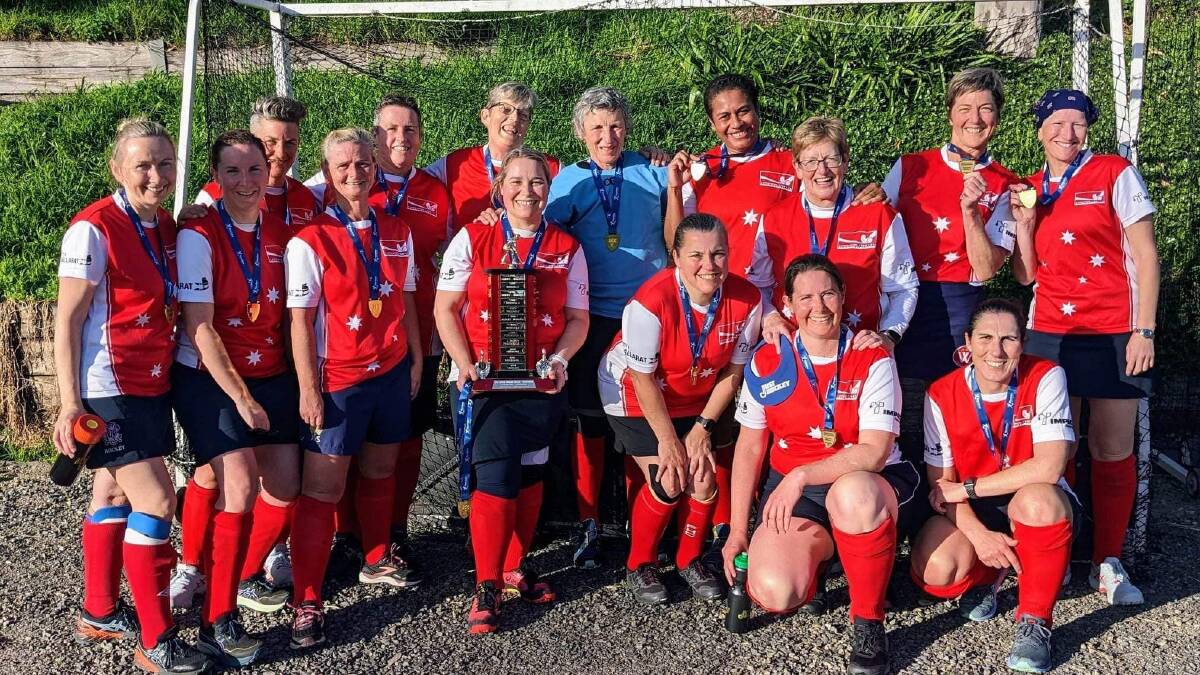 The women's masters team took home the gold medal. Picture supplied