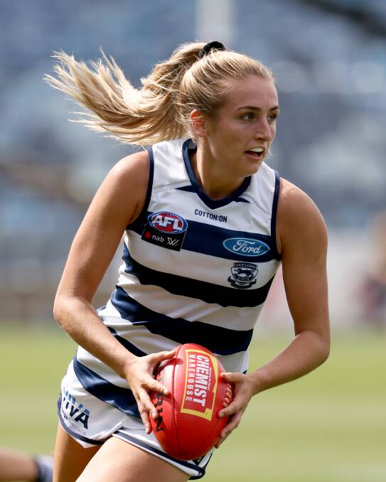 Amy McDonald won the Geelong AFLW best and fairest. Picture: Getty Images