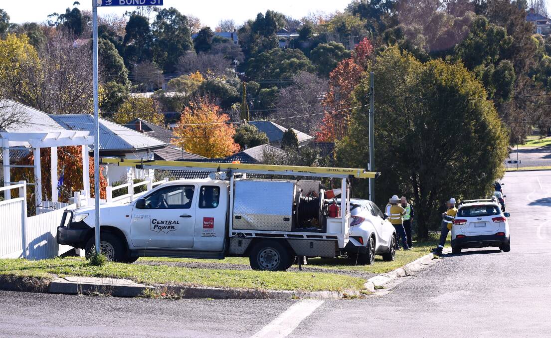 Emergency crews were on the scene of Monday's incident in Bond Street. Picture: Adam Trafford