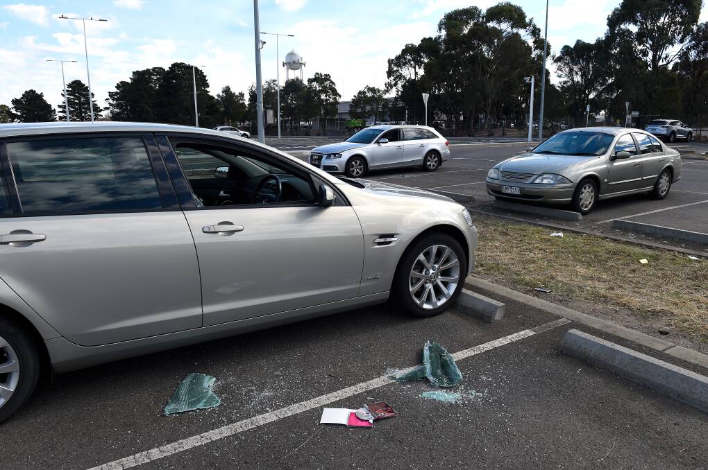 Cars have once again been hit at Wendouree Train Station, the third such incident since the middle of April. Picture: Adam Trafford