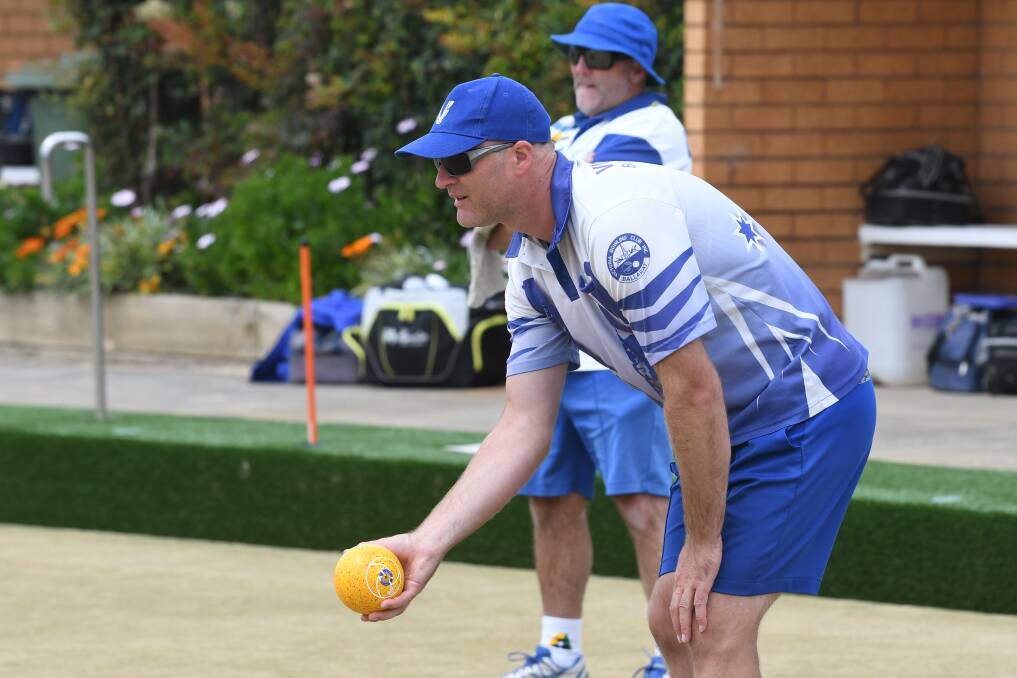 CONCENTRATION: Victoria's Kane Silbereisen gets ready to bowl on Saturday. Picture: Kate Healy