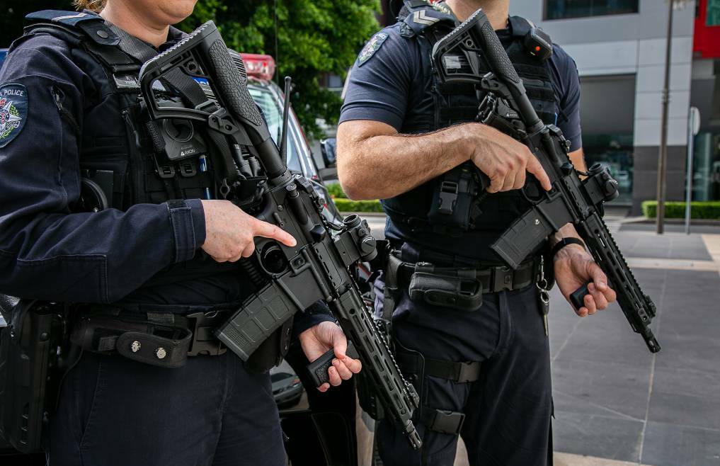 Ballarat police were recently trained to use semi-automatic rifles in case of a terrorist incident. Photo: Victoria Police