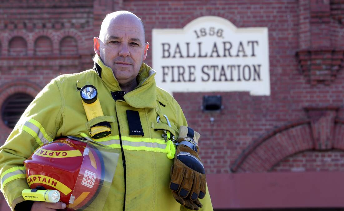 Ballarat Fire Brigade Captain Mark Cartledge. Photo: Lachlan Bence