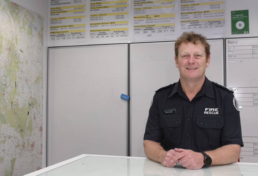 PREPARED: Assistant Chief Fire Officer Brett Boatman at district headquarters. Photo: Lachlan Bence