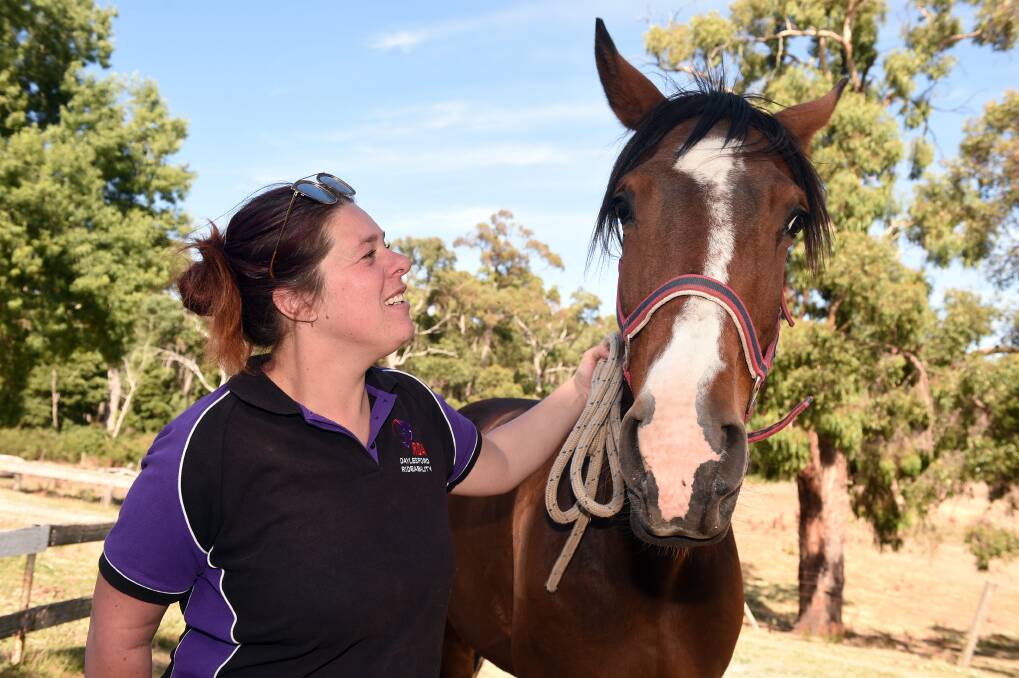 LOVE: Lainey Curr with Leroy. Photo: Kate Healy