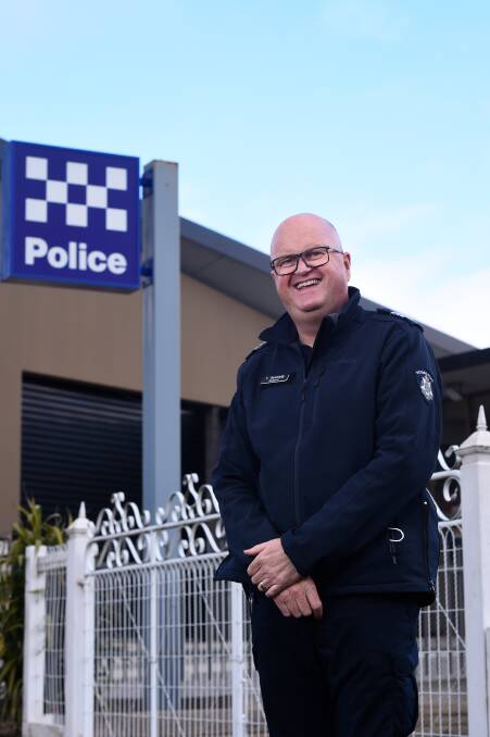 SMILES: Sergeant Tim Kennedy has started a new role in Daylesford. Photo: Adam Trafford