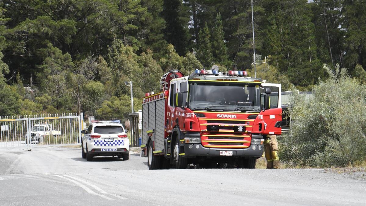 Emergency services at the scene. Photo: Lachlan Bence