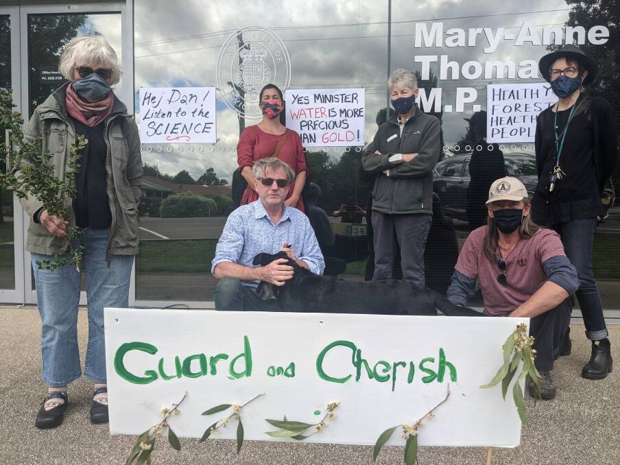 PROTECTION SOUGHT: A group of concerned central Victorian residents photographed at Mary-Anne Thomas office in Gisborne. Photo: Supplied

