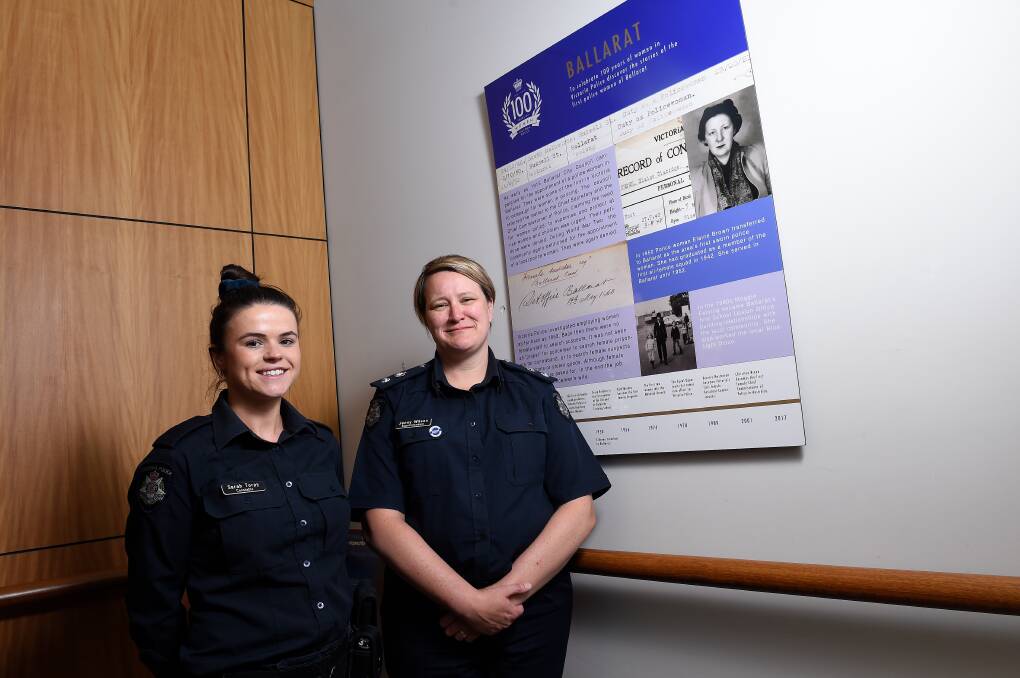 Constable Sarah Torpy and Superintendent Jenny Wilson. Photo: Adam Trafford
