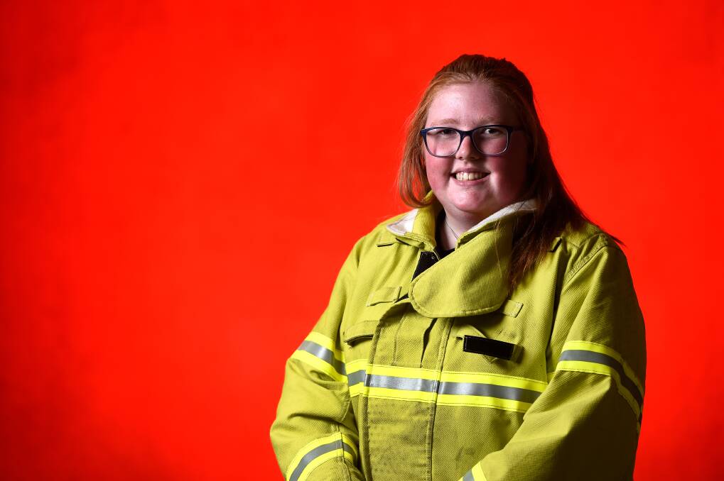 YOUNG FIREFIGHTER: Vanessa Park of Sebastopol Fire Brigade. Photo: Adam Trafford