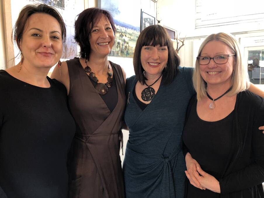 ARTISTS: Kim Haughie, Ri van Veen, Rose Wilson and Helen Cottle from the Little Gallery. Photo: Supplied