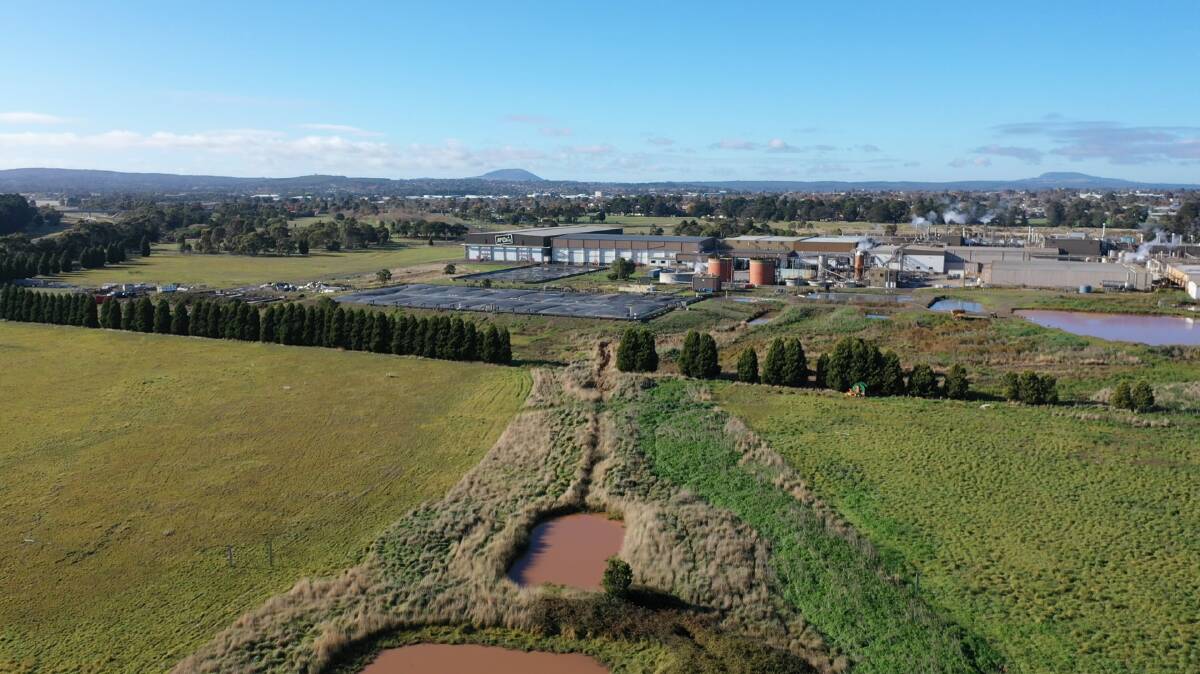 A view of the McCain site from above. Photo: Supplied