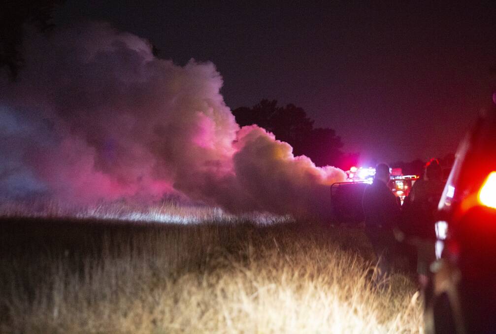 SMOKE: Multiple CFA units on the scene. Photo: Amy Smith
