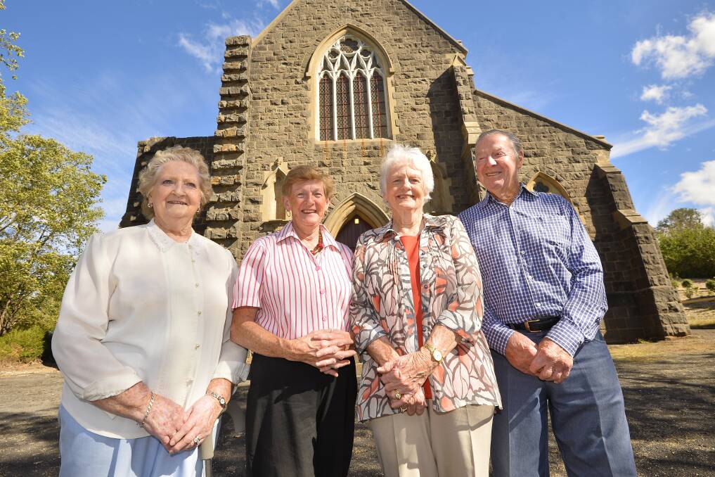 GOODBYE: Parishioners Carmel Stevens, Irene Martin and Dorothy and Frank Rinaldi will say their final goodbyes next weekend. Photo: Dylan Burns