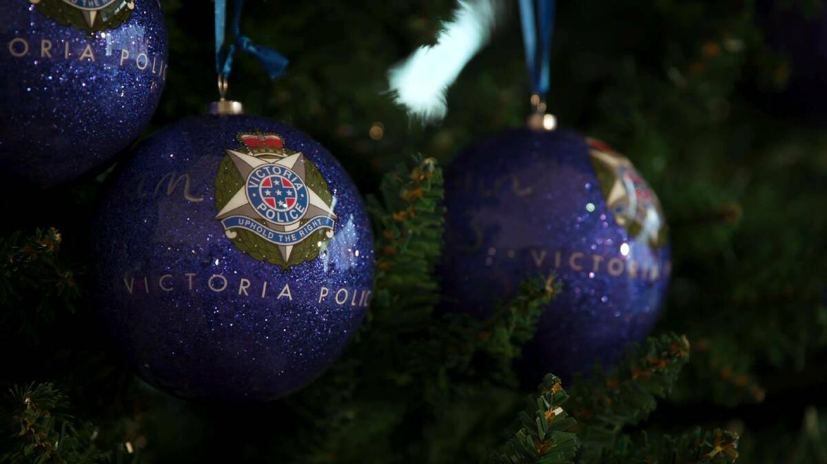 The baubles on the tree. Photo: Victoria Police