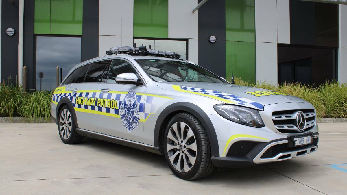 Ballarat Highway Patrol's new Mercedes.