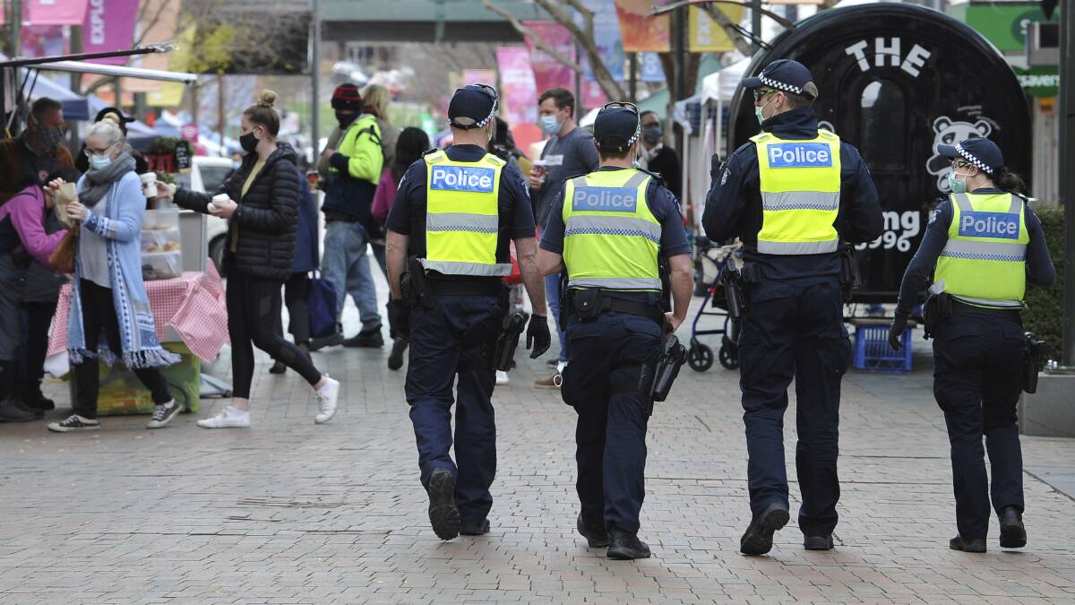 Protest falls flat, as Ballarat police issue multiple fines