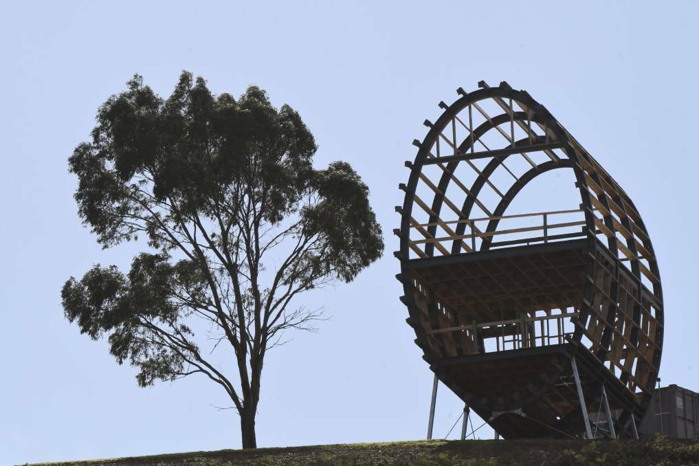SKY HIGH: One of the skybarrels was built at Buninyong for a private residence.