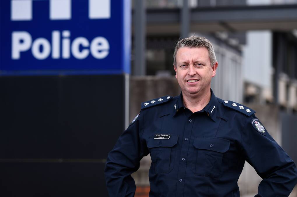 Ballarat Inspector Dan Davison wants everyone to enjoy their time out on the town safely. Photo: Adam Trafford