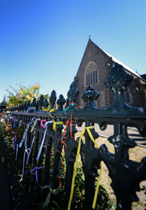 Ballarat has shown its support for the victims of the church through the loud fence movement.