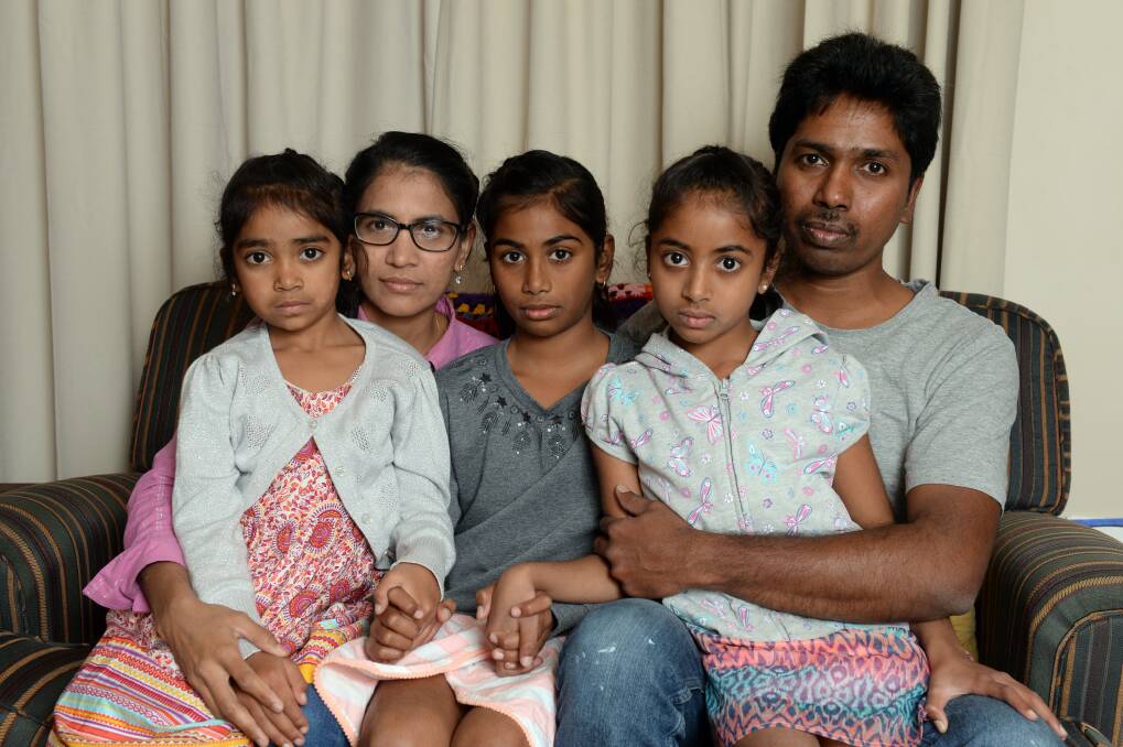 FAMILY: Nive, Sugaa, Nivash, Kartie and Neil. Photo: Kate Healy