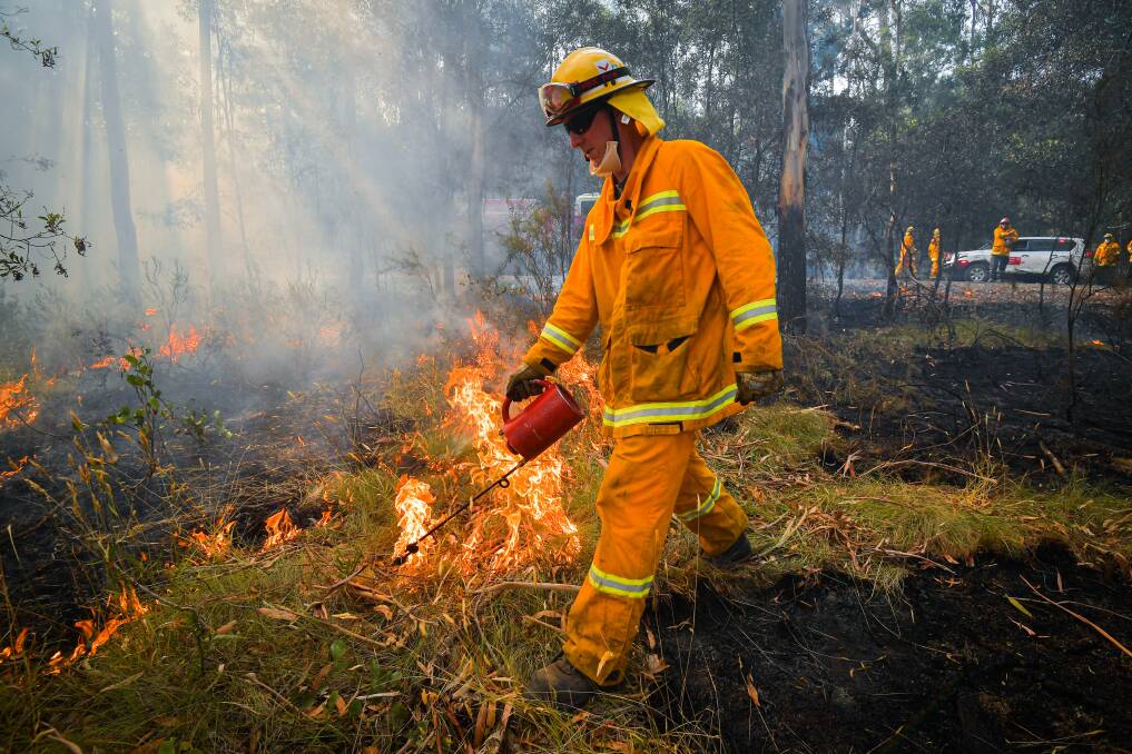 Planned burns being conducted last fire season. Picture: Jason Edwards
